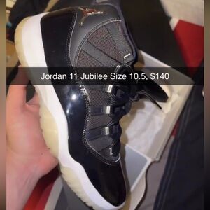 Jordan 11 Jubilee Size 10.5, $140